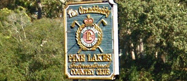 Pine Lakes Country Club Sign